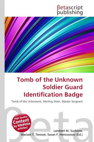 Tomb of the Unknown Soldier Guard Identification Badge
