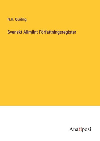Svenskt Allmänt Författningsregister
