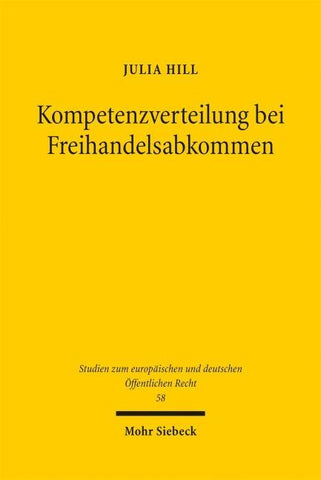 Kompetenzverteilung bei Freihandelsabkommen