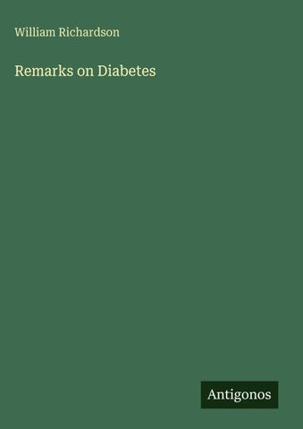 Remarks on Diabetes