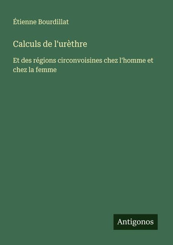 Calculs de l'urèthre