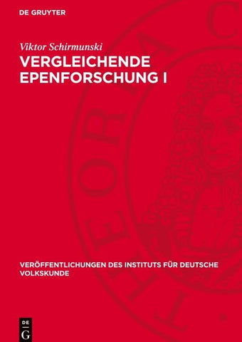 Vergleichende Epenforschung I