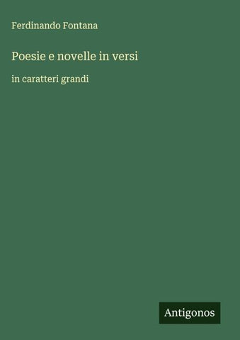 Poesie e novelle in versi