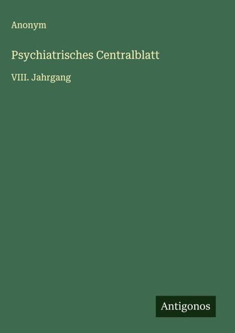 Psychiatrisches Centralblatt