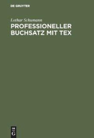 Professioneller Buchsatz mit TEX