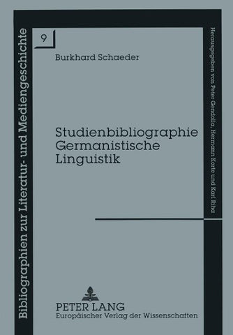 Studienbibliographie Germanistische Linguistik