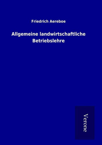 Allgemeine landwirtschaftliche Betriebslehre