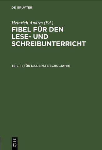 (Für das erste Schuljahr)