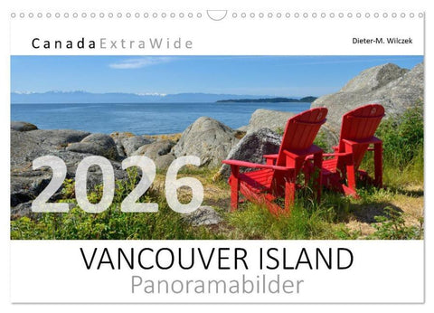 Vancouver Island Panoramabilder (Wandkalender 2026 DIN A3 quer), CALVENDO Monatskalender