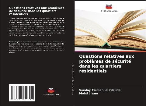 Questions relatives aux problèmes de sécurité dans les quartiers résidentiels