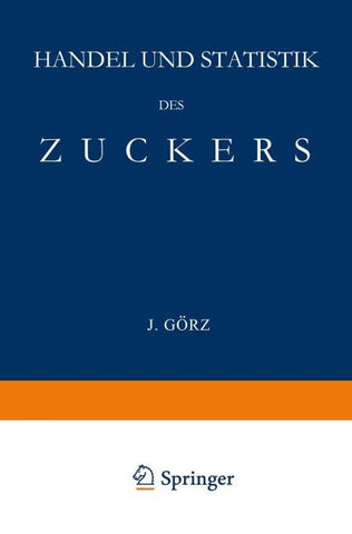 Handel und Statistik des Zuckers