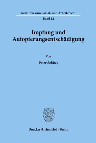 Impfung und Aufopferungsentschädigung.