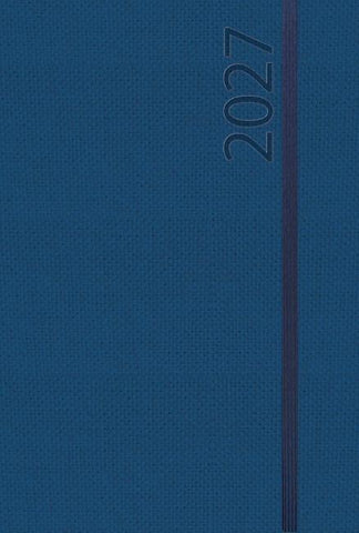 Buchkalender Wochentimer Spirale dunkelblau 2027