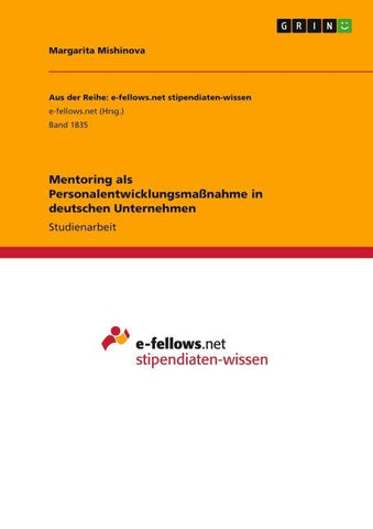 Mentoring als Personalentwicklungsmaßnahme in deutschen Unternehmen