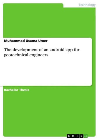The development of an android app for geotechnical engineers