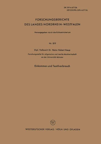 Einkommen und Textilverbrauch