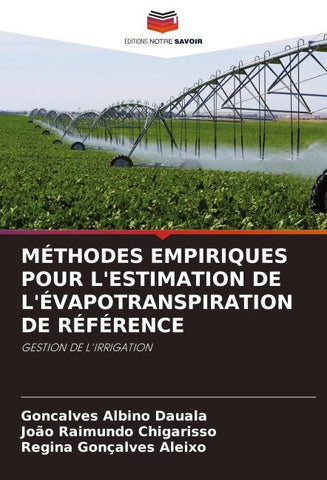 MÉTHODES EMPIRIQUES POUR L'ESTIMATION DE L'ÉVAPOTRANSPIRATION DE RÉFÉRENCE