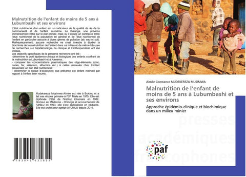 Malnutrition de l'enfant de moins de 5 ans à Lubumbashi et ses environs