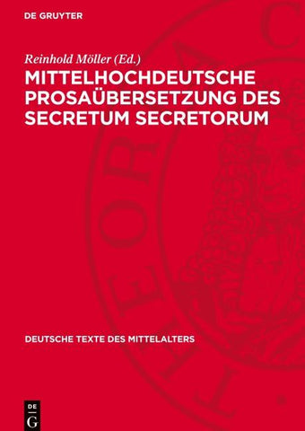 Mittelhochdeutsche Prosaübersetzung des Secretum secretorum