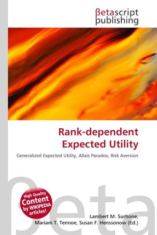 Rank-dependent Expected Utility