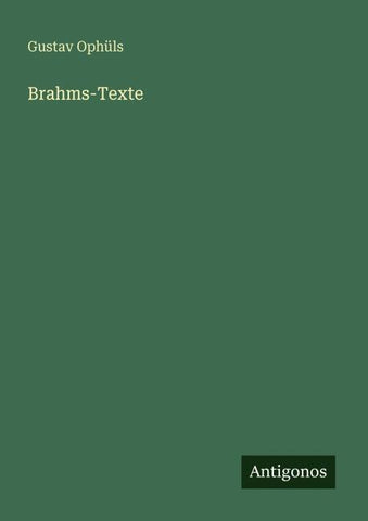 Brahms-Texte