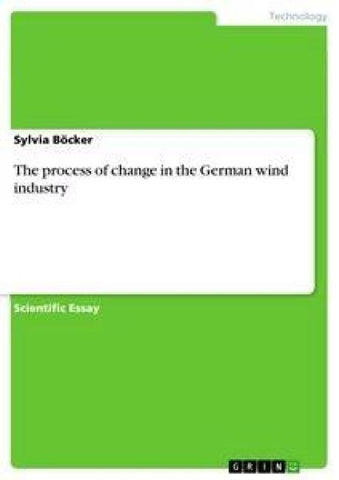 The process of change in the German wind industry