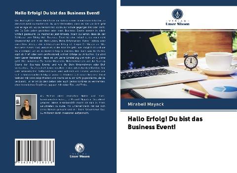 Hallo Erfolg! Du bist das Business Event!
