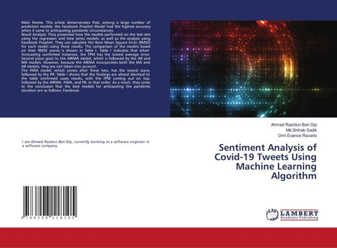 Sentiment Analysis of Covid-19 Tweets Using Machine Learning Algorithm