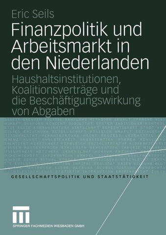 Finanzpolitik und Arbeitsmarkt in den Niederlanden