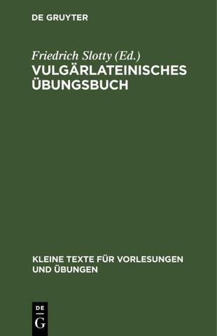 Vulgärlateinisches Übungsbuch