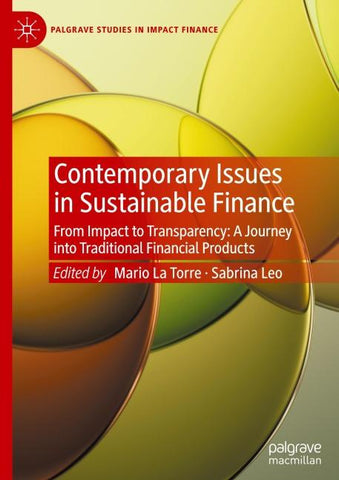Contemporary Issues in Sustainable Finance