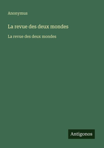 La revue des deux mondes