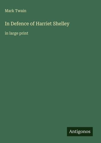In Defence of Harriet Shelley