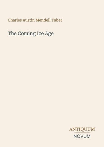 The Coming Ice Age