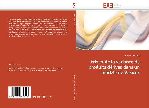 Prix et de la variance de produits dérivés dans un modèle de Vasicek