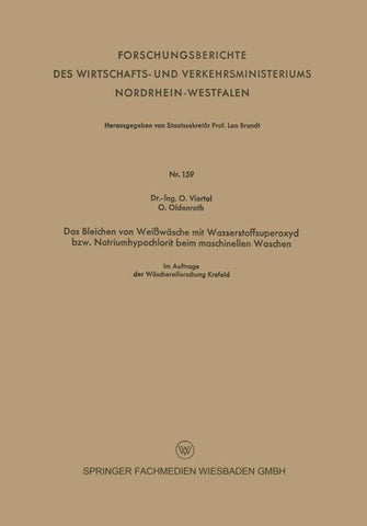 Das Bleichen von Weißwäsche mit Wasserstoffsuperoxyd bzw. Natriumhypochlorit beim maschinellen Waschen