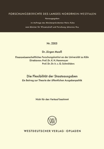 Die Flexibilität der Staatsausgaben