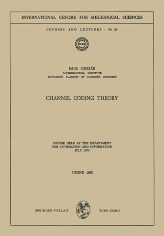 Channel Coding Theory