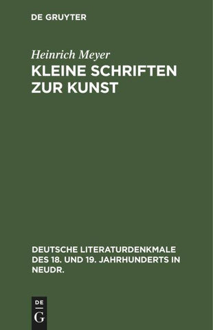 Kleine Schriften zur Kunst