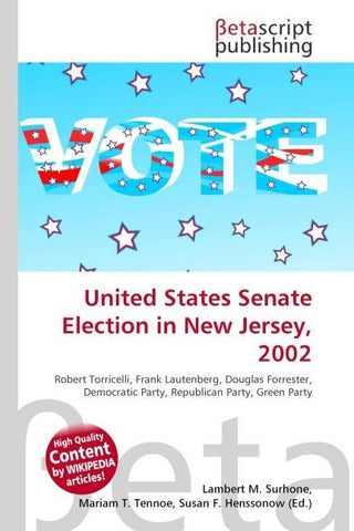 United States Senate Election in New Jersey, 2002