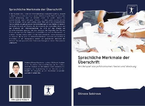 Sprachliche Merkmale der Überschrift