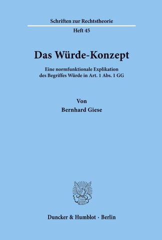 Das Würde-Konzept.