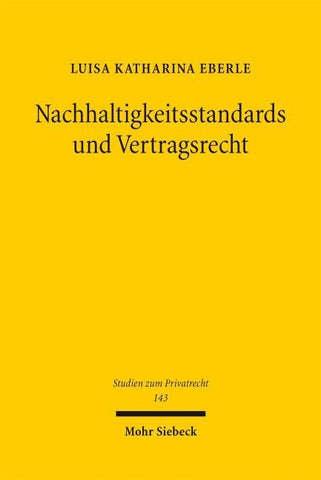 Nachhaltigkeitsstandards und Vertragsrecht