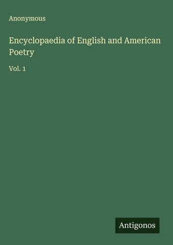 Encyclopaedia of English and American Poetry
