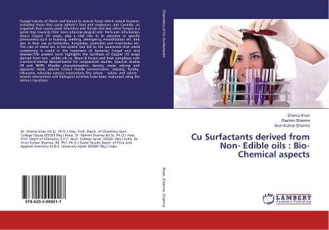 Cu Surfactants derived from Non- Edible oils : Bio-Chemical aspects