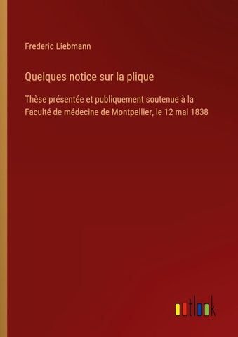 Quelques notice sur la plique