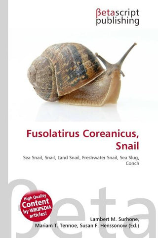 Fusolatirus Coreanicus, Snail