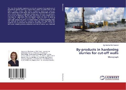 By-products in hardening slurries for cut-off walls