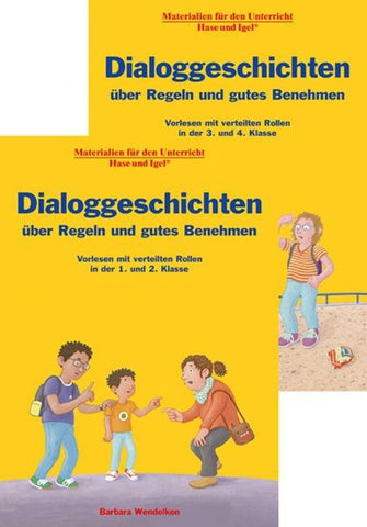Kombipaket Dialoggeschichten über Regeln und gutes Benehmen