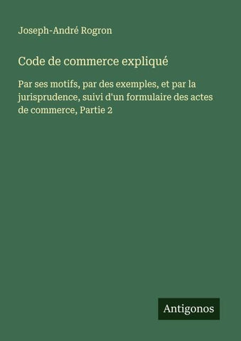 Code de commerce expliqué